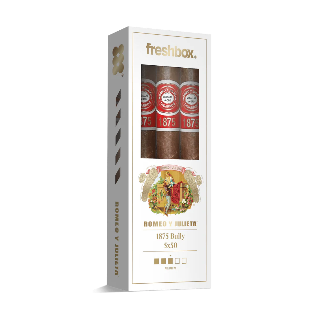 Romeo Y Julieta 1875 Bully 5x50 FreshBox Cigars - 3pk - 6ct