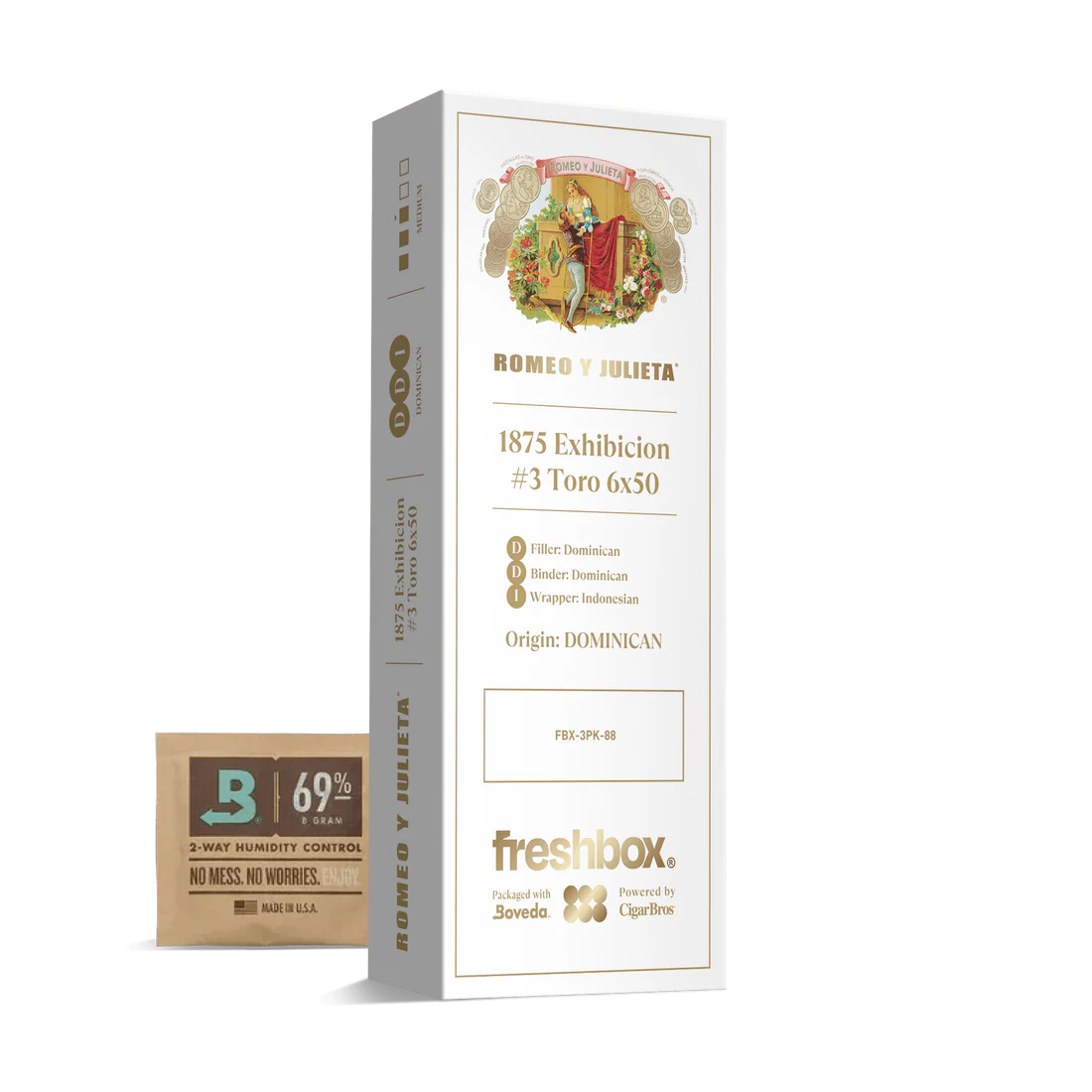 Romeo Y Julieta 1875 Exhibicion #3 6x50 FreshBox Cigars - 3pk - 6ct