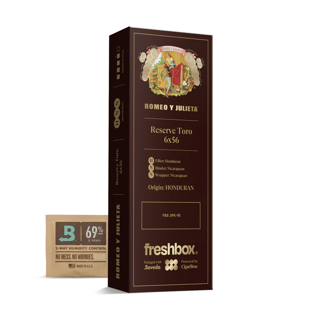 Romeo Y Julieta Reserve Toro 6x56 FreshBox Cigars - 3pk - 6ct