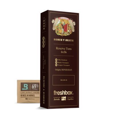 Romeo Y Julieta Reserve Toro 6x56 FreshBox Cigars - 3pk - 6ct