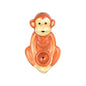 Wacky Bowlz - Ceramic Pipe - Fun Designs and Unique Shapes - 3.5" - Monkey
