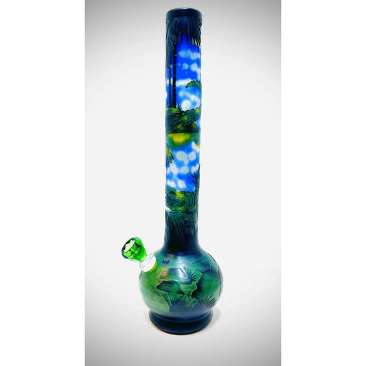 WP - 18" Soft Glass Sandblasted - Crocodile Creek [ G109 ] +