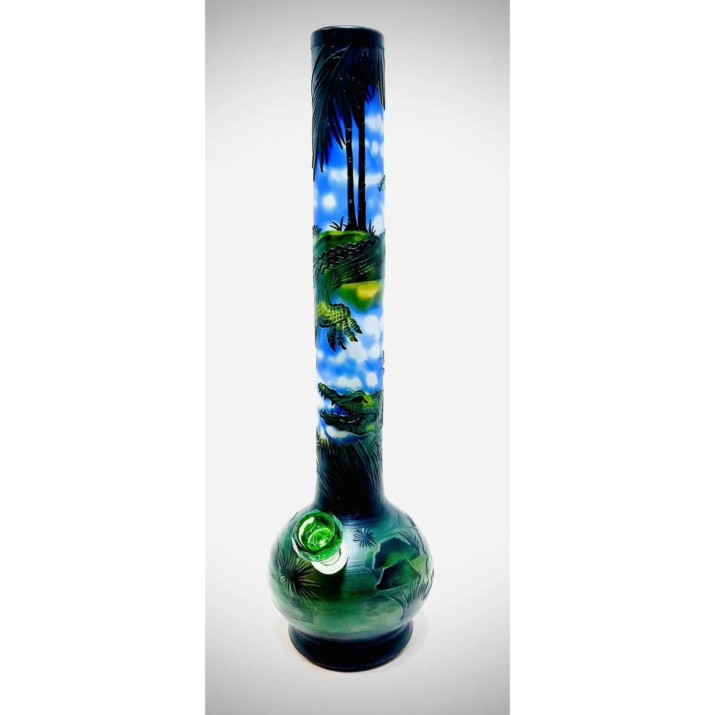 WP - 18" Soft Glass Sandblasted - Crocodile Creek [ G109 ] +