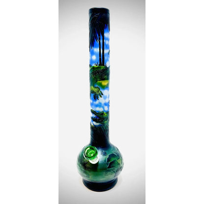 WP - 18" Soft Glass Sandblasted - Crocodile Creek [ G109 ] +