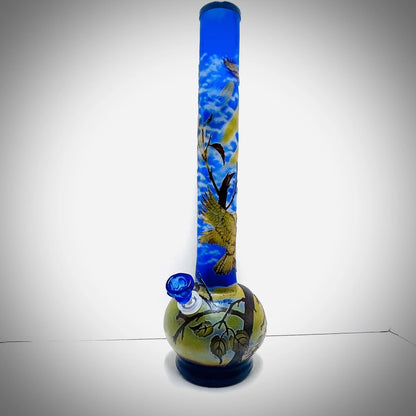 WP - 18" Soft Glass Sandblasted - Eagle's Flight Nature [ G112 ] +