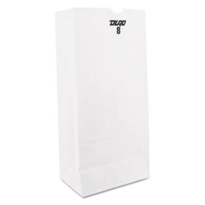 Kraft Bags - #8 White - 500ct