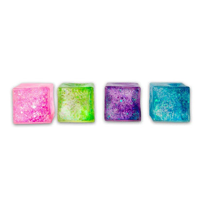 Squish Toy - 12ct - Glitter Ice Cube