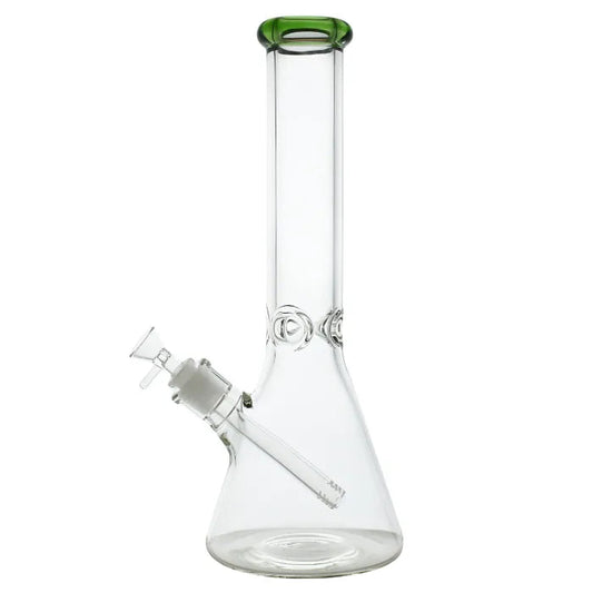 WP - 14" 7mm Ice-Pinch Color Accent Beaker Water Pipe - Assorted Colors