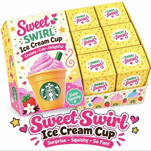Squish Toy - 12ct - Ice Cream Cup Starbucks