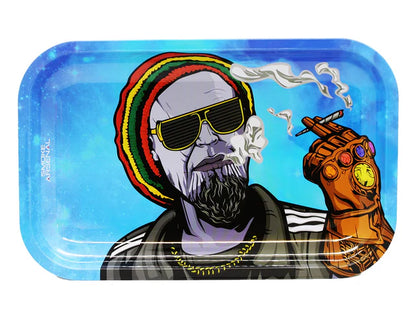 Rolling Tray - Metal - Medium Size - Assorted