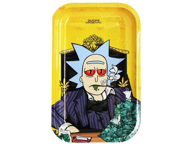 Rolling Tray - Metal - Medium Size - Assorted