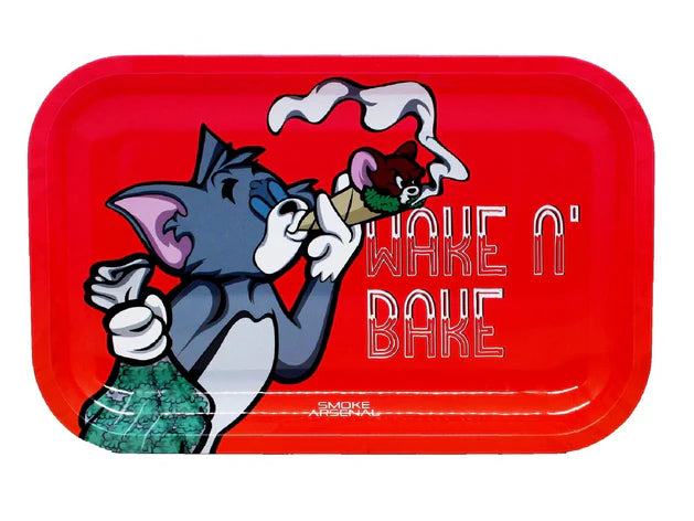 Rolling Tray - Metal - Medium Size - Assorted
