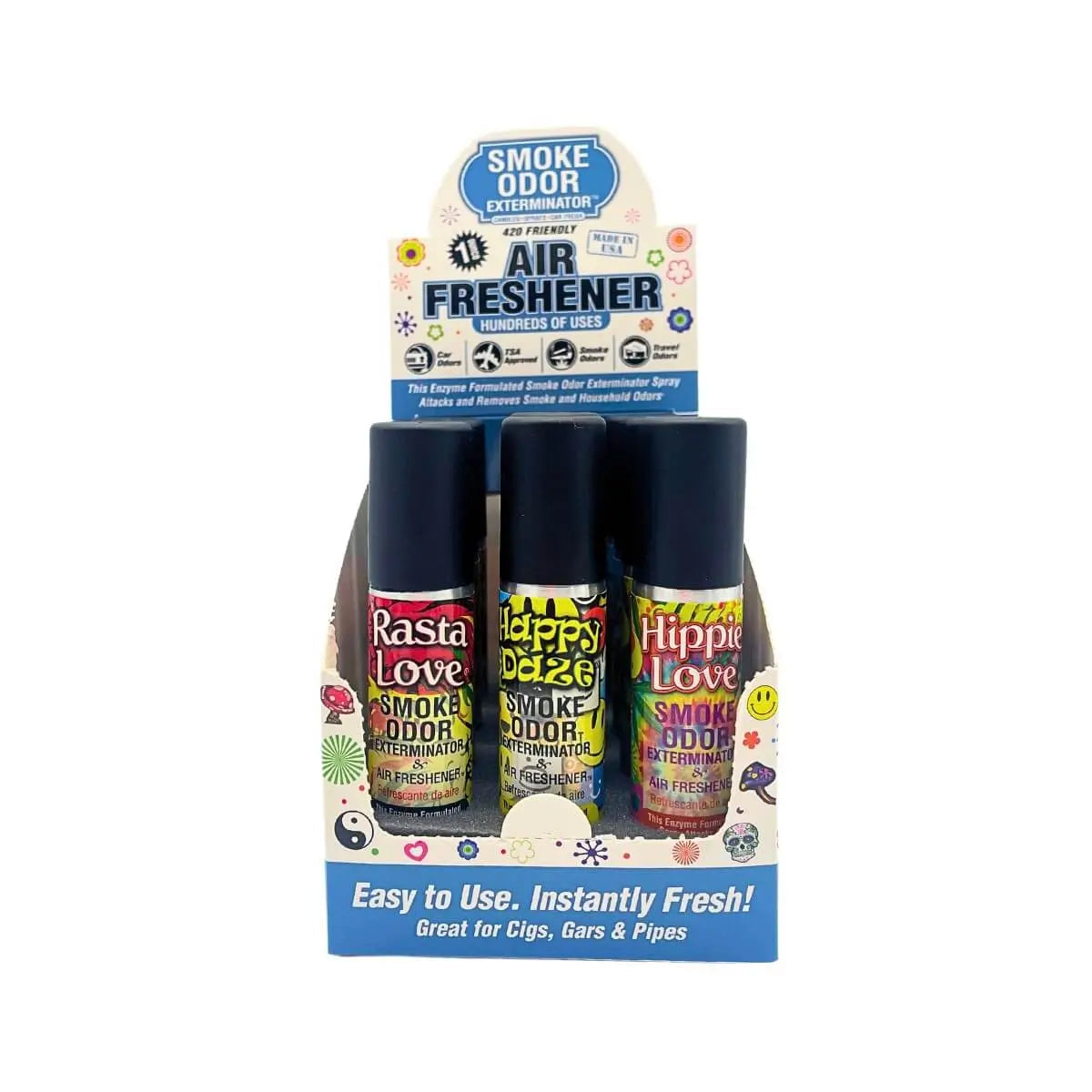 Smoke Odor Exterminator - 1oz Spray Display - Mixed Pop Culture - 12ct