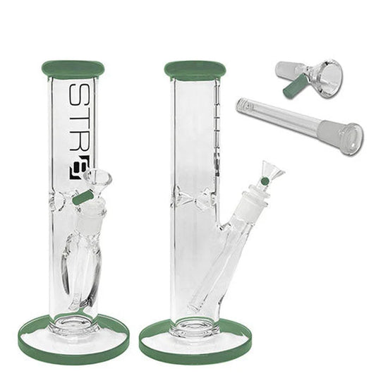 Str8 - WP - 12" Straight Tube w/ Ice Catcher - Blue +