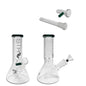 Str8 - WP - 8" Beaker w/ Ice Catcher - Black +