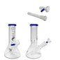 Str8 - WP - 8" Beaker w/ Ice Catcher - Black +