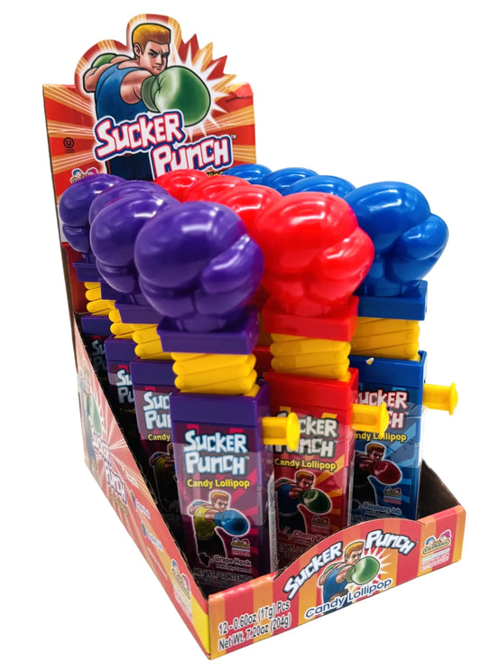 Sucker Punch Lollipop Candy - 12ct