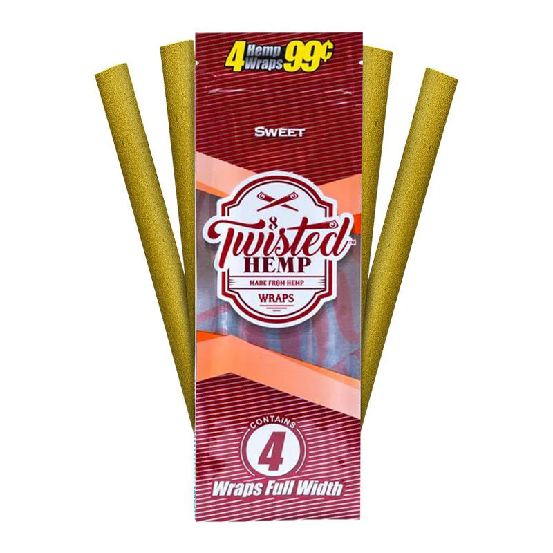 Twisted Hemp Wraps - 4pk - 15ct