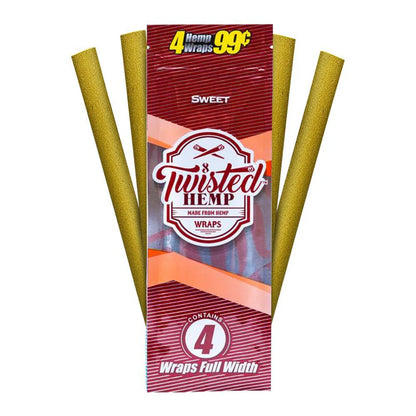 Twisted Hemp Wraps - 4pk - 15ct
