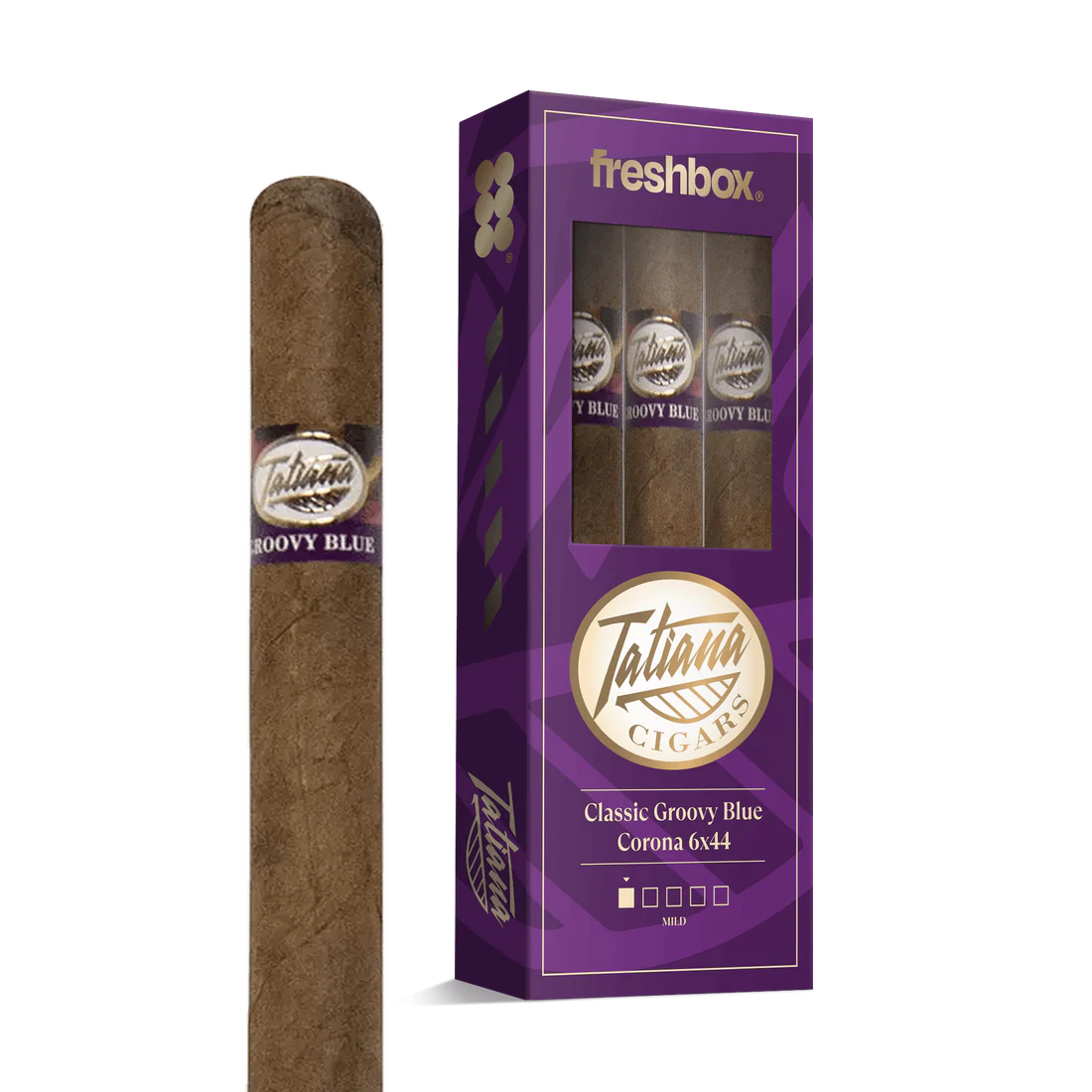 Tatiana Classic Groovy Blue Corona 6x44 FreshBox Cigars - 3pk - 6ct