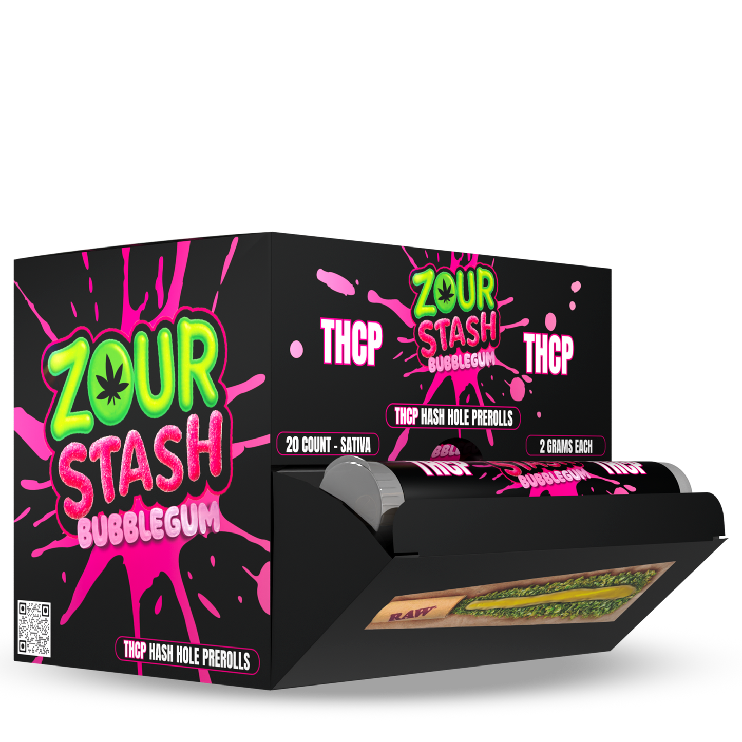 Zour Stash - 2g Pre-Roll THCP Hash Holes -  20ct