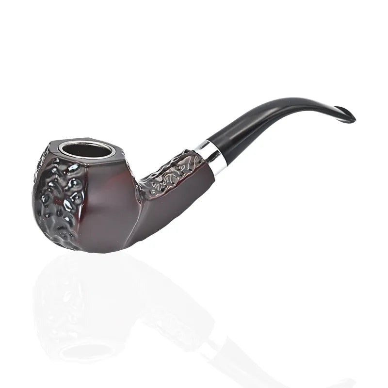 IDGAF Classic Wooden Sherlock Hand Pipe - 6ct