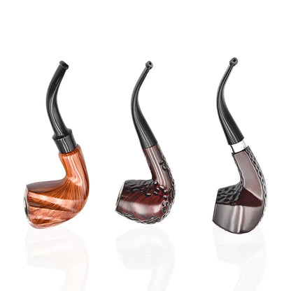 Feng Shun 5.5" Wooden Sherlock Hand Pipe - 6ct