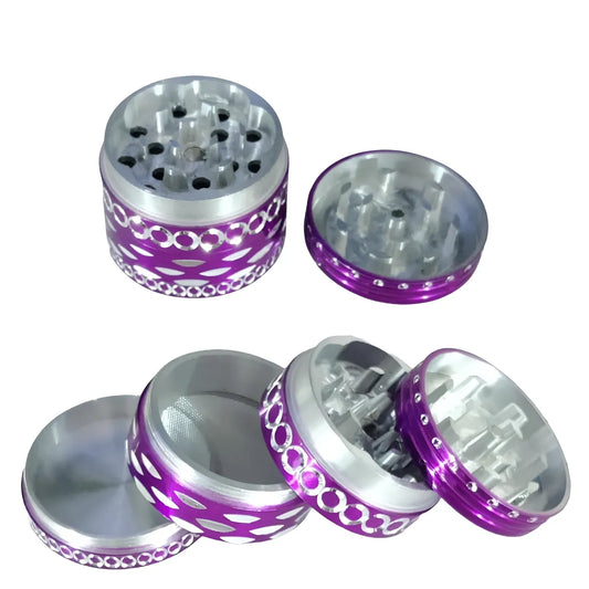 Grinder - 4pc - Star Engraved - Assorted Sizes