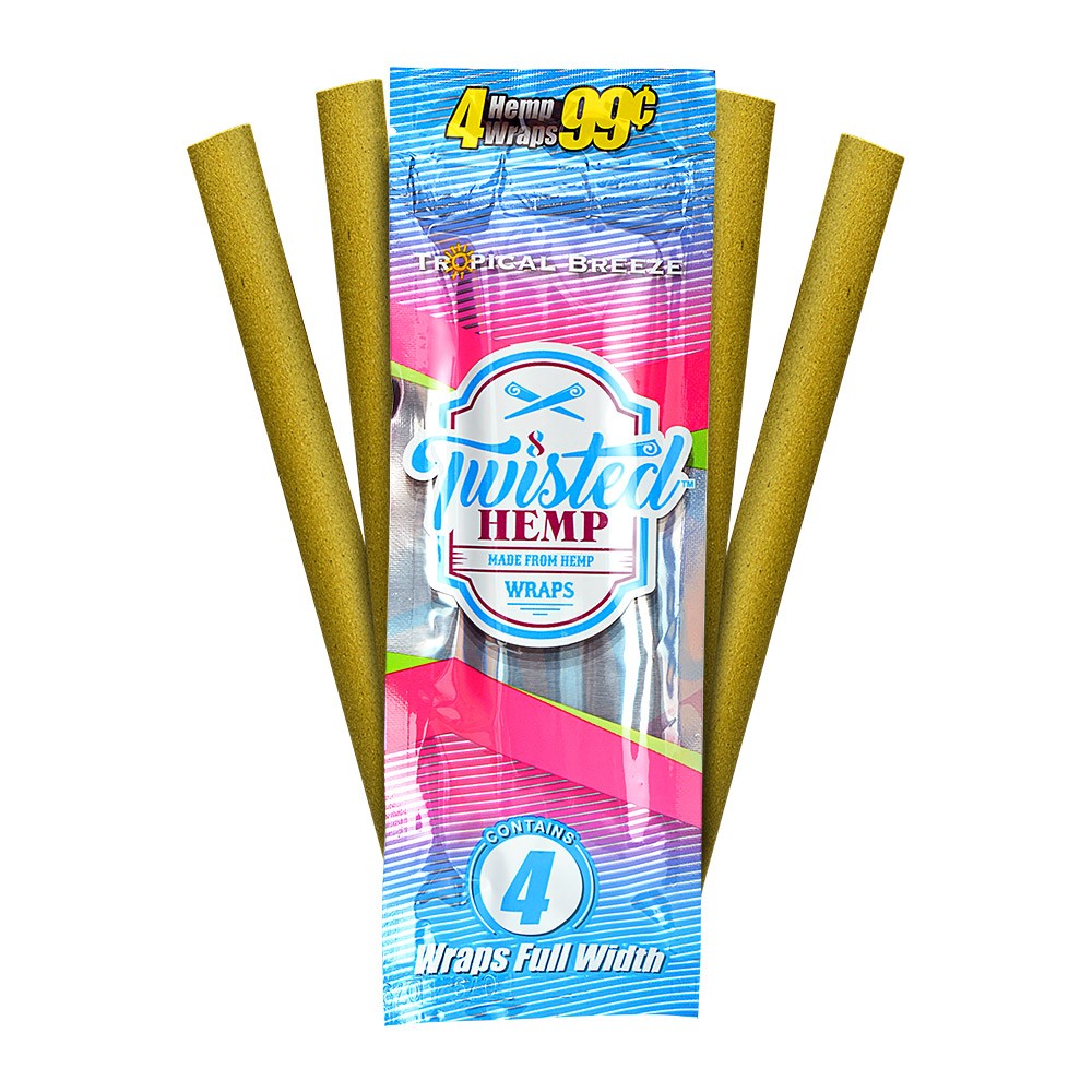 Twisted Hemp Wraps - 4pk - 15ct