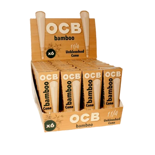OCB - Unbleached Bamboo Cones - 1 1/4
