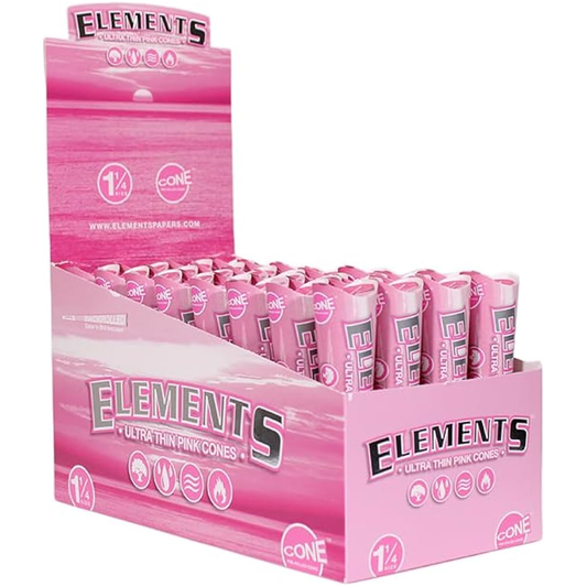 Elements - Cones - Pink - Ultra Thin 1 1/4 - 6pk - 32ct +