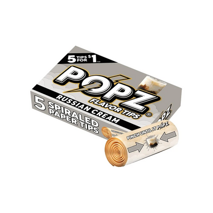Popz Hemp Flavored Tips - 5pk - 24ct