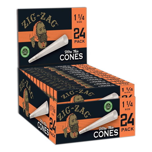 Zig Zag - Cones - Ultra Thin 1 1/4 - 12pk - 24ct +