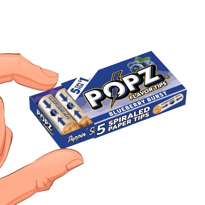 Popz Hemp Flavored Tips - 5pk - 24ct