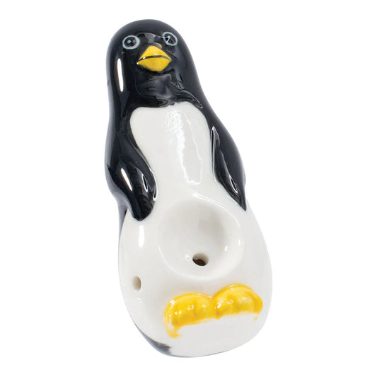 Wacky Bowlz - Ceramic Pipe - Fun Designs and Unique Shapes - 3.5" - Penguin