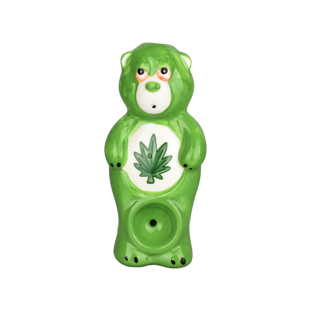 Wacky Bowlz - Ceramic Pipe - Fun Designs and Unique Shapes - 3.5" - Stoned Bear