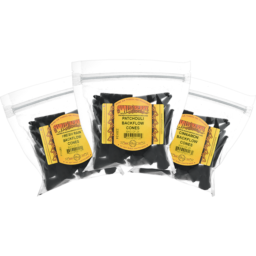 Wild Berry Incense - Backflow Cones - 25ct