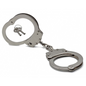 Double Locked Chained Handcuffs - Silver - LCH103SL