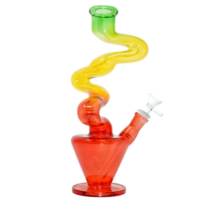 WP - 11.5" Rainbow 3-Kink Electroplated Zong Water Pipe