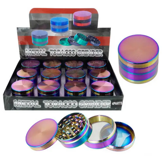 Grinder - Iridescent Rainbow - 50mm - 4pc - 12ct [ GR131-50RB ] +