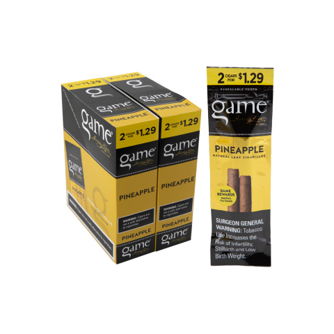 Game - Cigarillos - Black Cherry (2/$1.29) - 2pk - 30ct [ 2224G ]