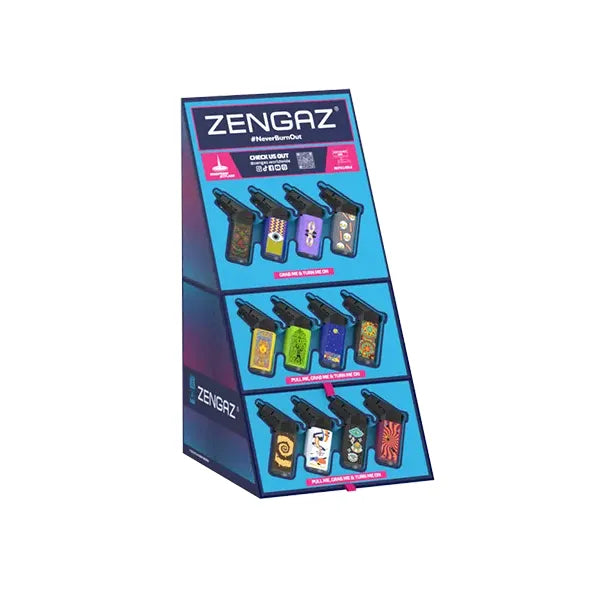 Zengaz - Lighter Display - Asst Jet - 48ct