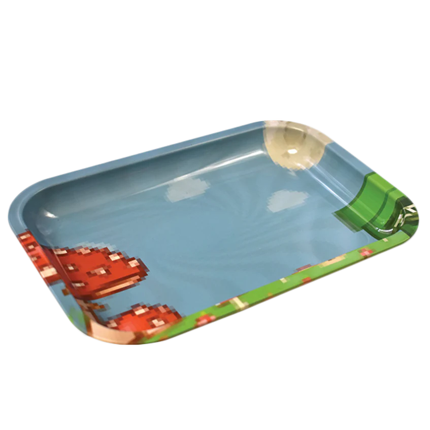 Zooted - Rolling Tray - Pixel Video Game w/ Magnetic Lid