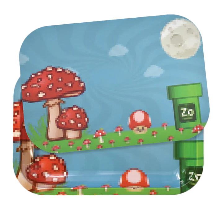 Zooted - Rolling Tray - Pixel Video Game w/ Magnetic Lid