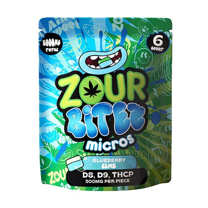Zour Bites - 3000mg D9 Gummies - 6pk - 30ct