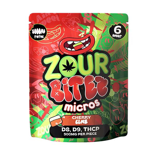 Zour Bites - 3000mg D9 Gummies - 6pk - 30ct