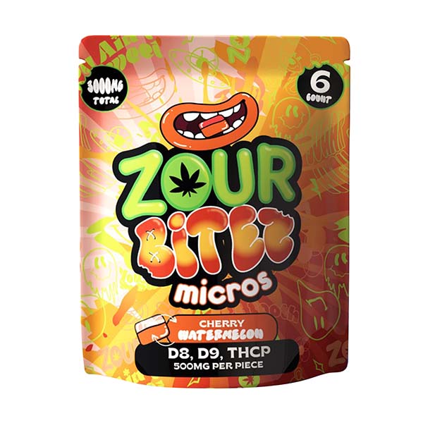 Zour Bites - 3000mg D9 Gummies - 6pk - 30ct