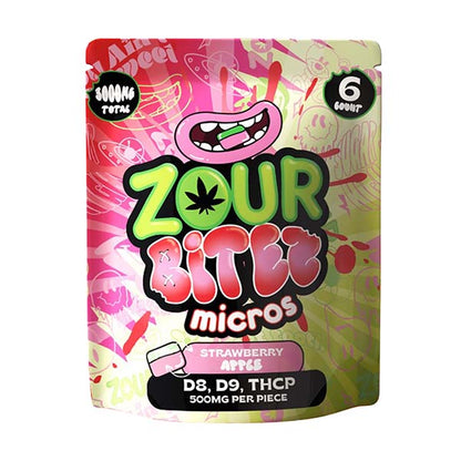 Zour Bites - 3000mg D9 Gummies - 6pk - 30ct