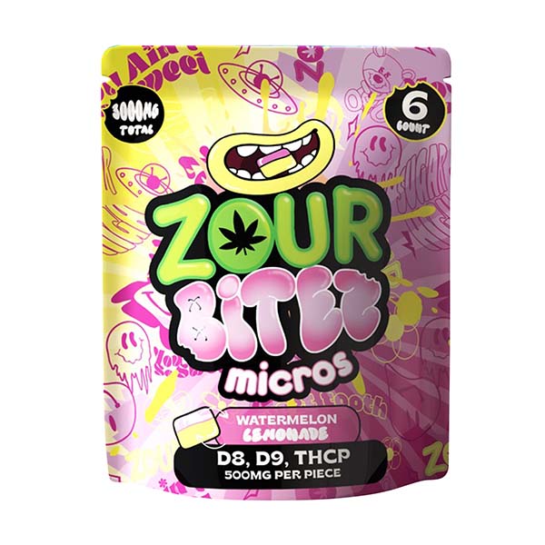 Zour Bites - 3000mg D9 Gummies - 6pk - 30ct