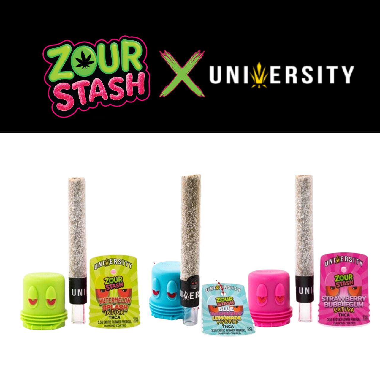 Zour Stash x University 3.5g Pre-Rolls | 1pk - 10ct